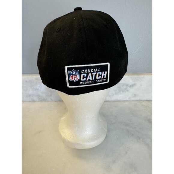 New York Jets New Era White/Black 2022 NFL Crucial Catch 39THIRTY Flex Hat M/L - Picture 3 of 13